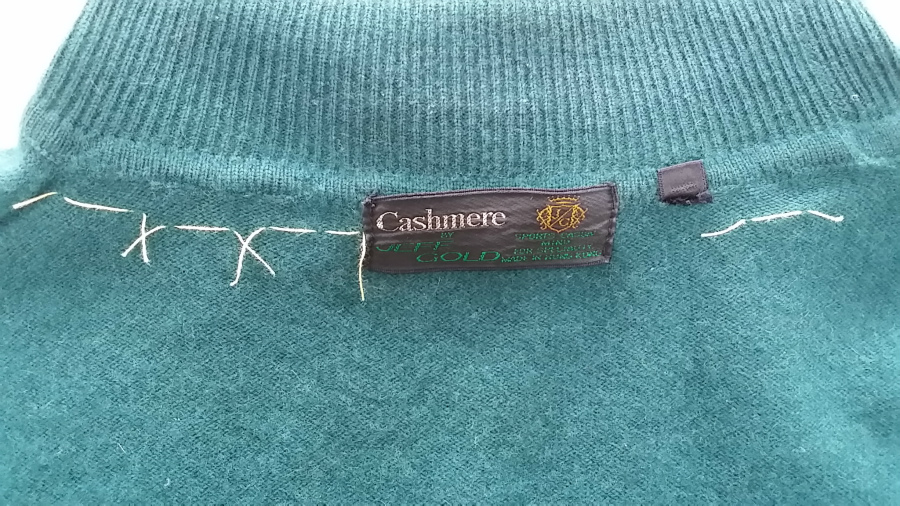 『イッポウ』で映っていたカシミヤセーターのお直し|愛知洗い人｜愛知県染み抜きのできるクリーニング店紹介サイト