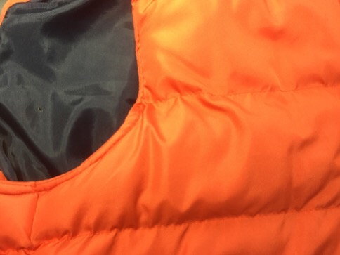 これ取れますか？ダウンベストのワキの汗染み|愛知洗い人｜愛知県染み抜きのできるクリーニング店紹介サイト