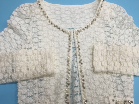 お気に入りのレースのカーディガンの黄ばみ|愛知洗い人｜愛知県染み抜きのできるクリーニング店紹介サイト