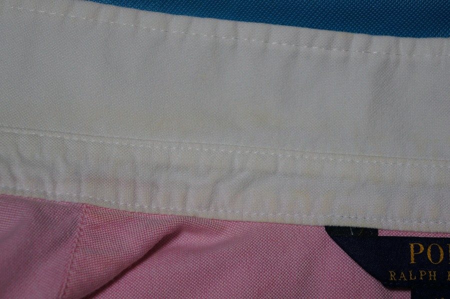 襟に付いた不思議なシミ！|愛知洗い人｜愛知県染み抜きのできるクリーニング店紹介サイト