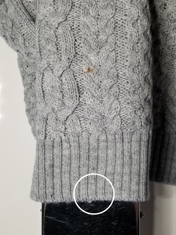 ウールのセーターの袖口のシミ取れますか。|愛知洗い人｜愛知県染み抜きのできるクリーニング店紹介サイト