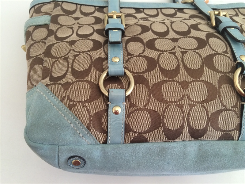 コ－チ(COACH）のバッグ　スエ－ドの黒ずみ汚れもキレイに！|愛知洗い人｜愛知県染み抜きのできるクリーニング店紹介サイト