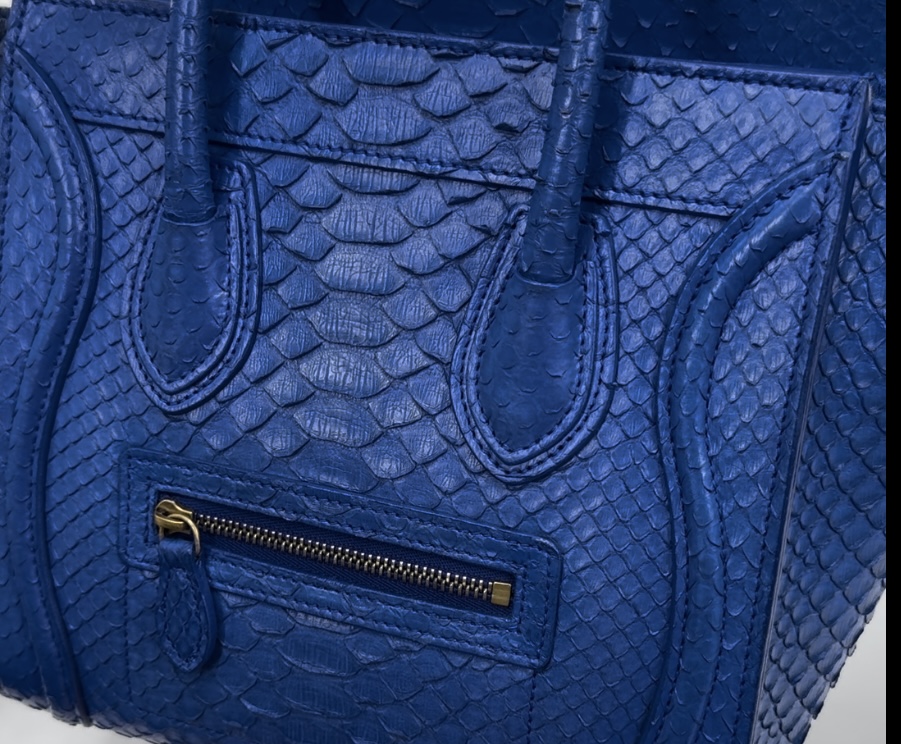 CELINE(セリ－ヌ）パイソンバッグのリメイク（色修正）|愛知洗い人｜愛知県染み抜きのできるクリーニング店紹介サイト