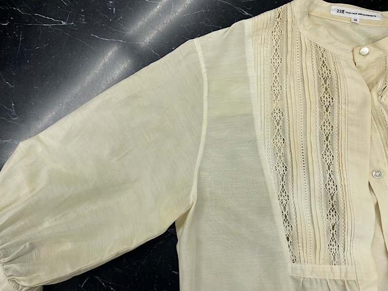 シルクブラウスの脇の汗ジミのシミ抜き|愛知洗い人｜愛知県染み抜きのできるクリーニング店紹介サイト