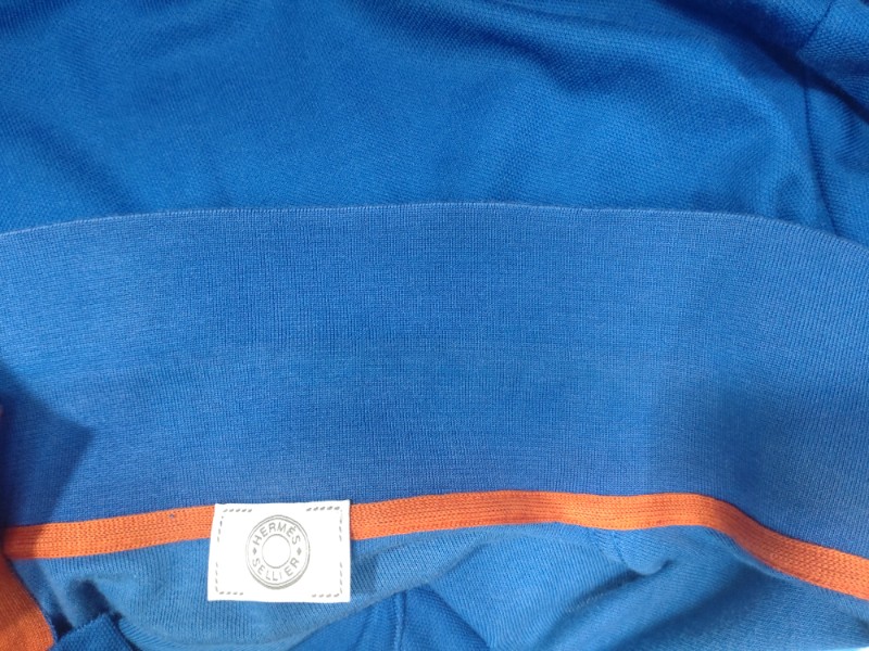 HERMESポロシャツ　襟の復元再生|愛知洗い人｜愛知県染み抜きのできるクリーニング店紹介サイト