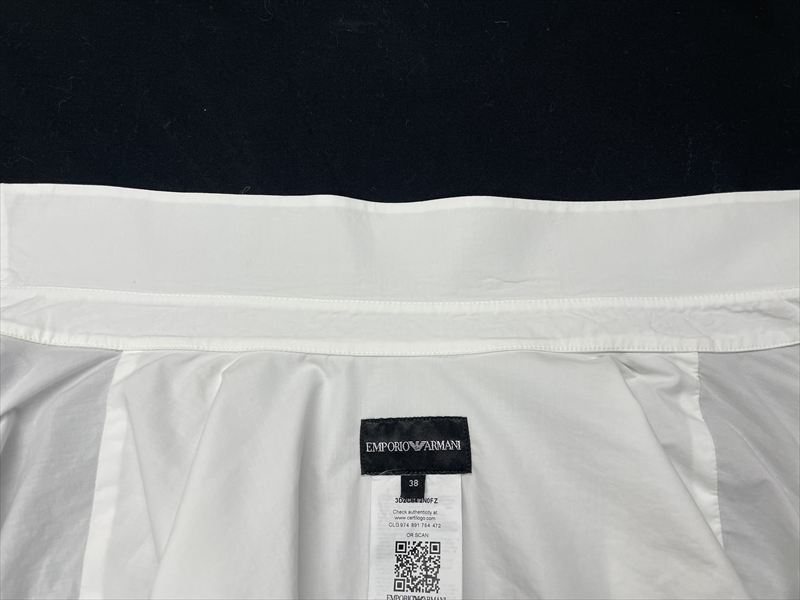 エンポリオアルマーニブラウス衿の黄ばみ、染み抜き|愛知洗い人｜愛知県染み抜きのできるクリーニング店紹介サイト